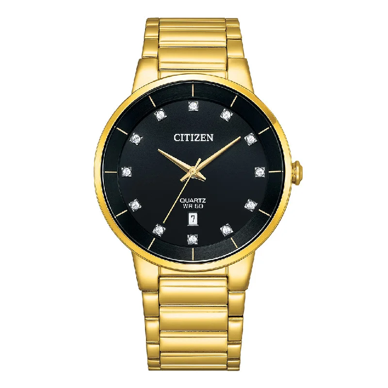 hybrid fitness watches for men with traditional design-Citizen BI5019-54E Men Watch