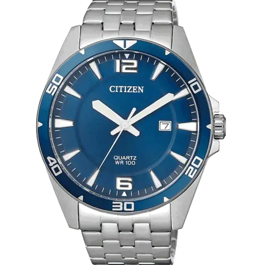 solar-powered watches with long battery life for travelers-Citizen BI5058-52L Men Watch