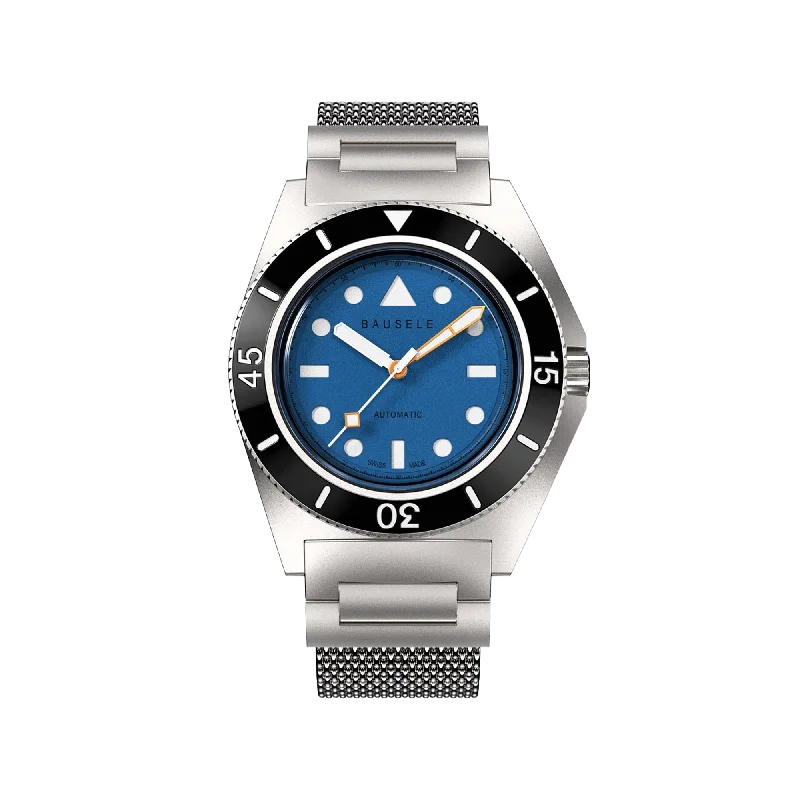 watches for men with rugged design and tactical features-Bausele Endless Sunrise - Alcyone Blue