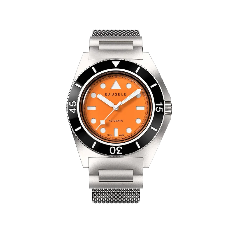 men’s watches with analog-digital display for versatile style-Bausele Endless Sunrise - Tangerine Sun