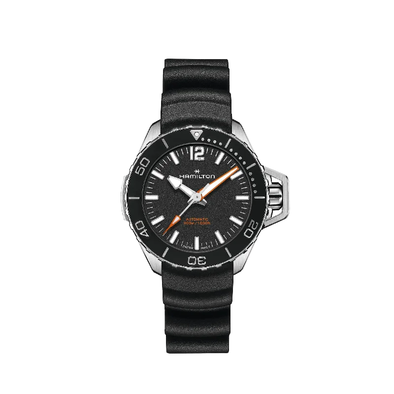 luxury watches with minimalist design and elegant stainless steel bands-Hamilton Khaki Navy Frogman Auto