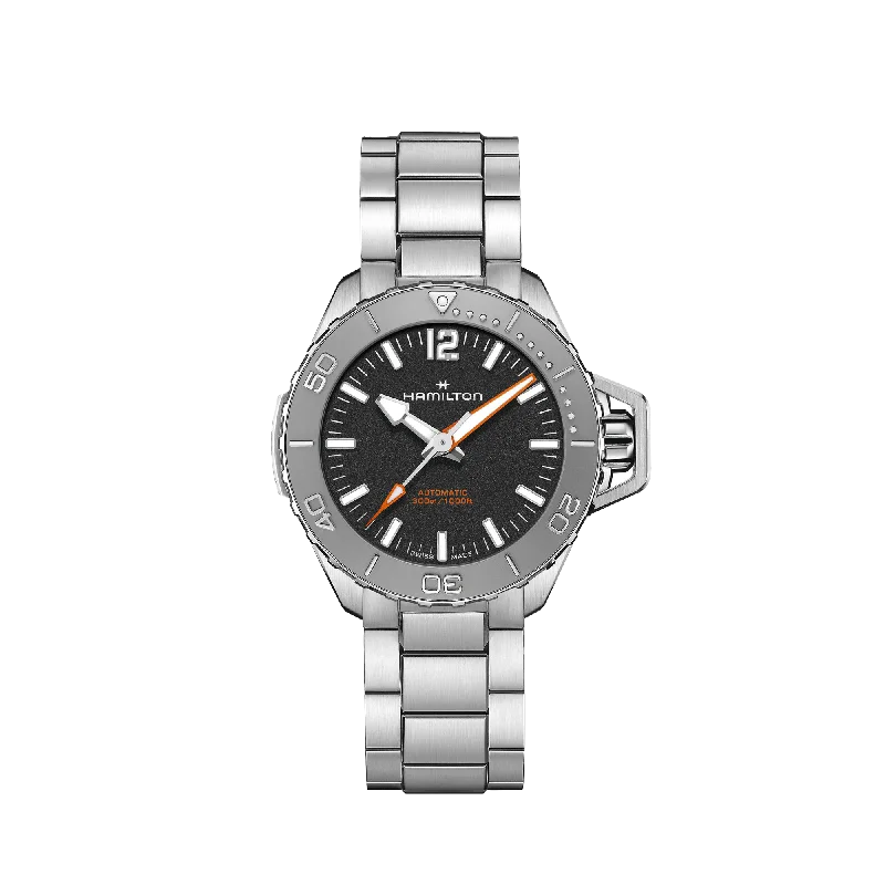 watches for men with waterproof function and shock resistance-Hamilton Khaki Navy Frogman Auto