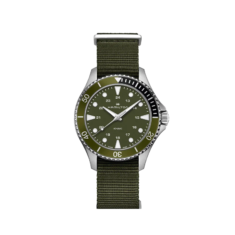 watches with adjustable metal bands for a comfortable fit-Hamilton Khaki Navy Scuba Quartz