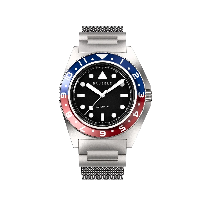 men’s watches with sleek modern design for business wear-Bausele GMT Diver Liqui Moly Limited Edition