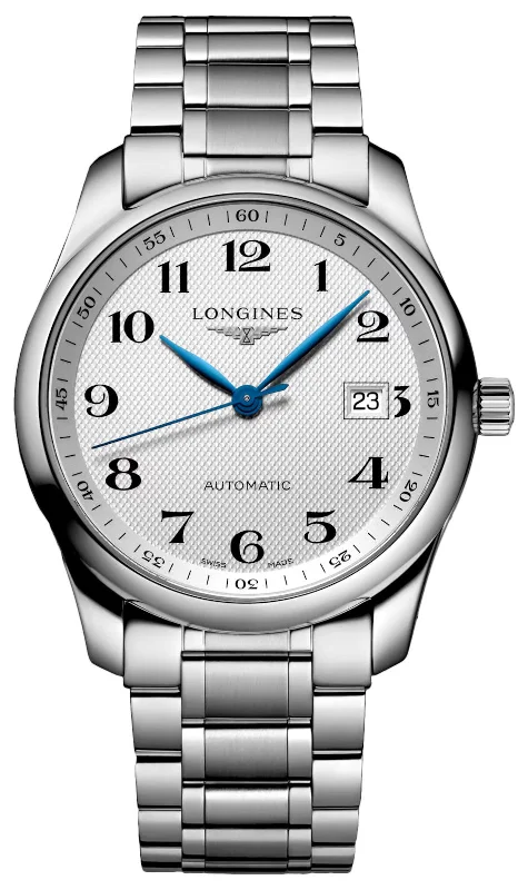 watches with sapphire crystal for scratch resistance-Longines Master Collection Automatic Stainless Steel Silver Dial Date Mens Watch L2.793.4.78.6