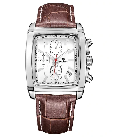 watches with leather straps for casual or formal outfits-MEGIR ML2028