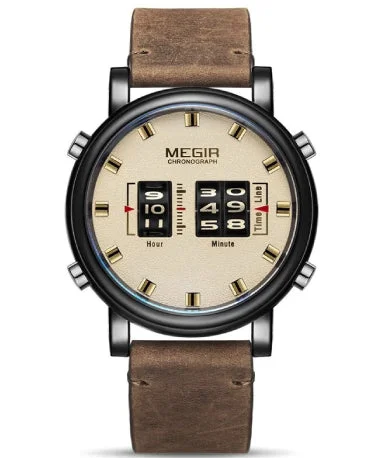 watches with sapphire glass and durable stainless steel cases-MEGIR Roller ML2137G