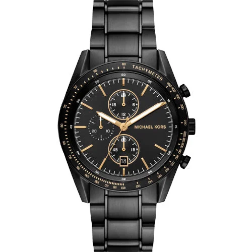 eco-friendly watches with sustainable materials for an active lifestyle-Michael Kors Accelerator Black Dial 42mm