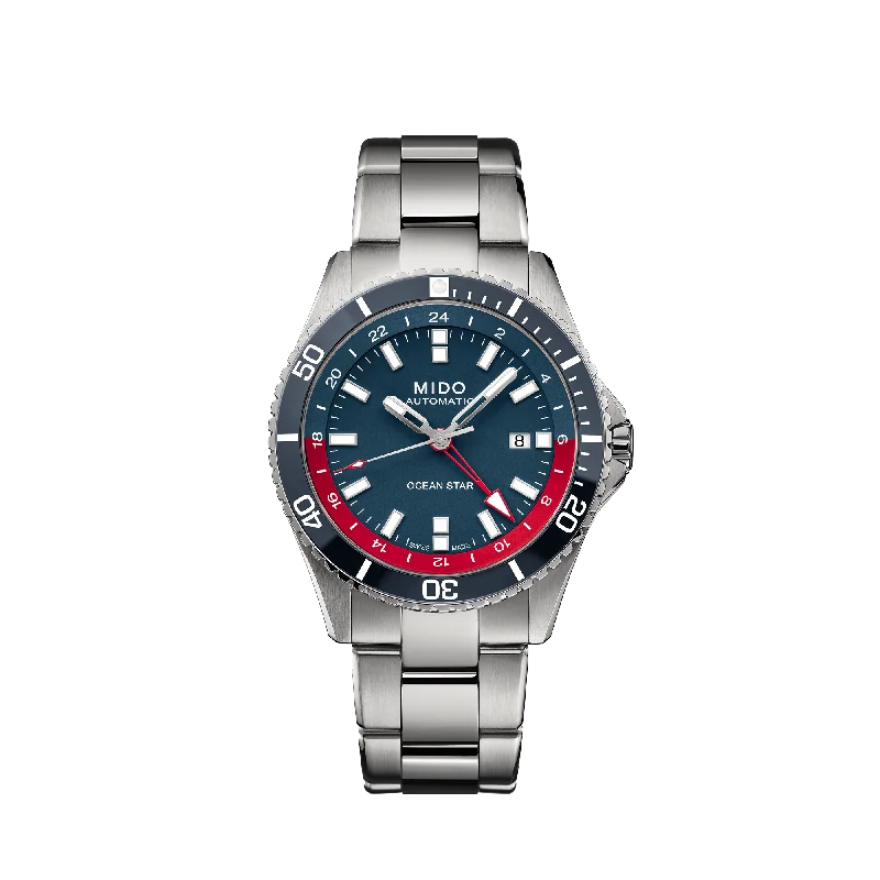 smartwatches for men with sleep and heart rate tracking-Mido Ocean Star GMT Special Edition