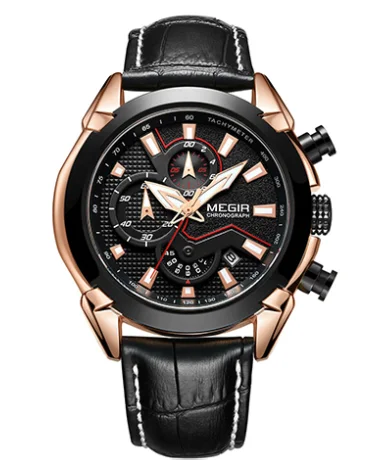 watches with minimalist faces and leather bands for elegant appeal-MLG 2065 CHRONO