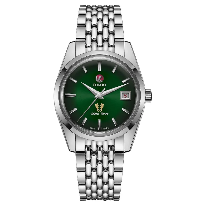 smartwatches with advanced fitness and wellness features for women-Rado Hyperchrome Green Dial Unisex 37mm