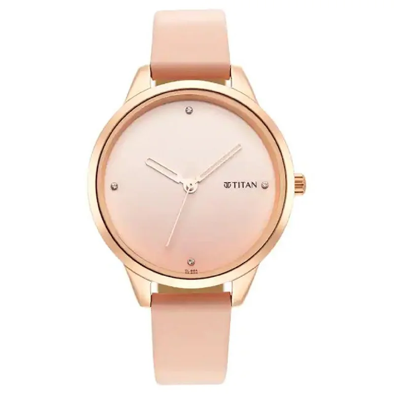 solar-powered watches for men with classic and eco-friendly designs-Pastel Dreams Pink Dial