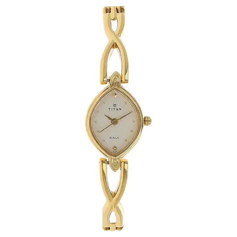 luxury watches for men with elegant gold detailing-Raga Analog White Dial