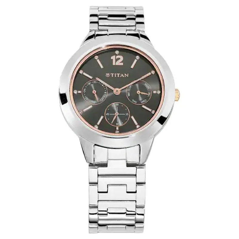 women’s watches with diamond accents for special occasions-Workwear Black & Rose Gold Dial